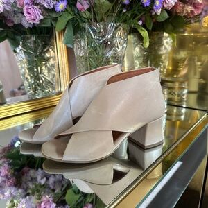 Genuine Leather Criss Cross Bootie Sandals By MIZ MOOZ - 38